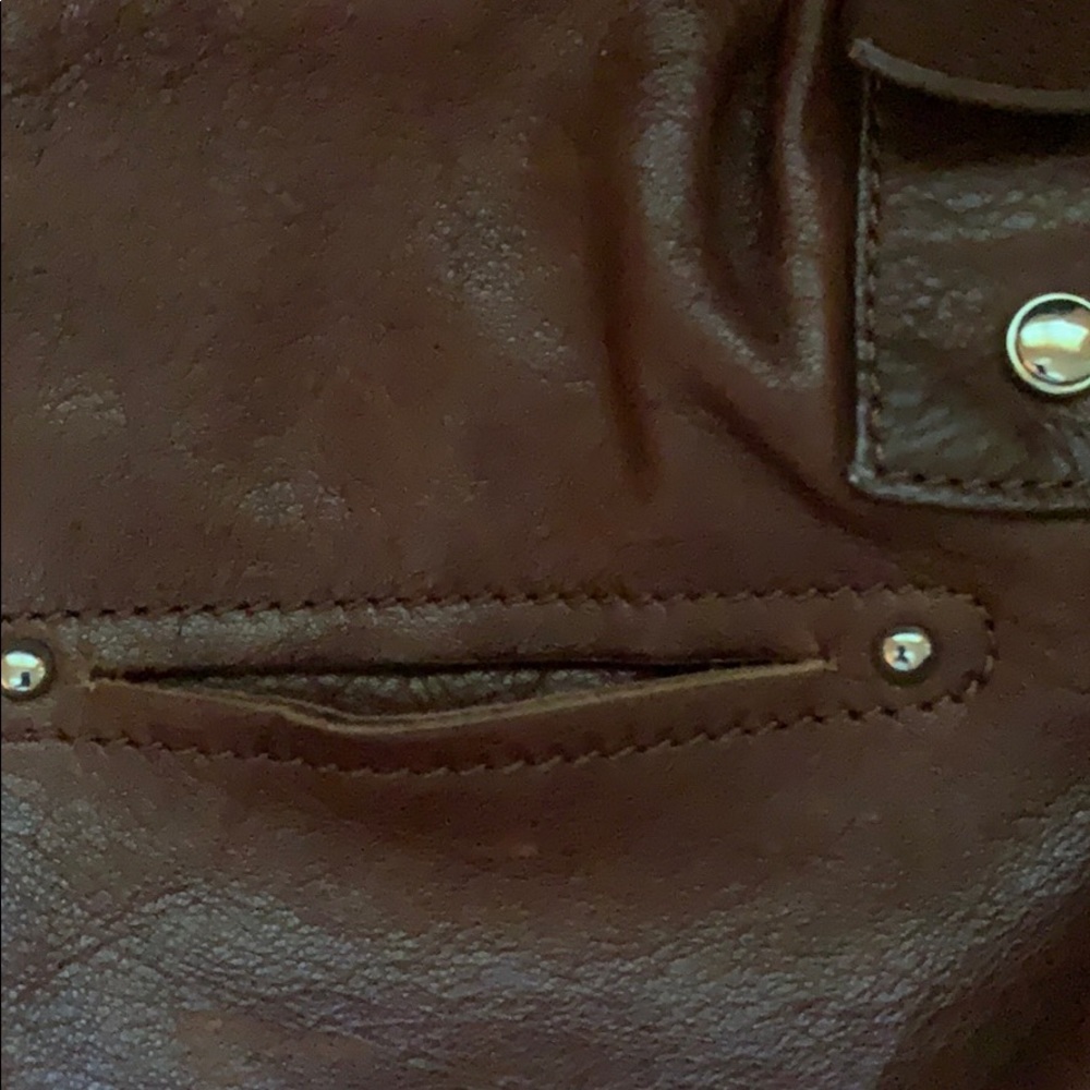 B.Makowsky authentic leather brown bag - Picture 5 of 6